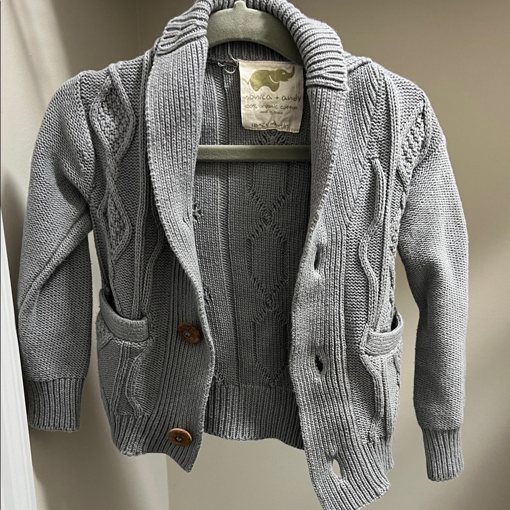 Monica + Andy gray cardigan